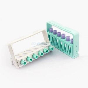 牙科根管锉架计数器消毒盒口腔镍钛记数架根管次数盒车针盒机扩针