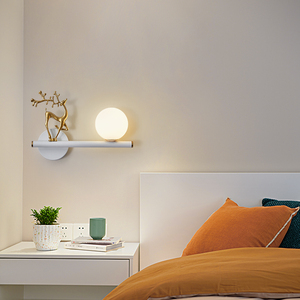创意北欧简约现代客厅壁灯卧室床头灯鹿角轻奢背景墙装饰灯具