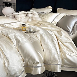 2023高奢床单四件套全棉纯棉被套罩高度精密锦缎高端家纺床上用品