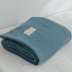 夏天盖的薄毯子铺在床上的小被子2022年新款空调盖毯沙发毛巾纯棉