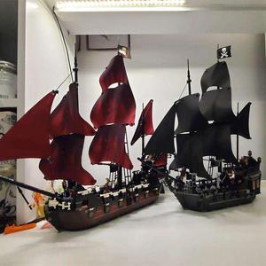 加勒比海盗船积木系列：黑珍珠号瓶中船沉默玛丽号飞翔的荷兰人号