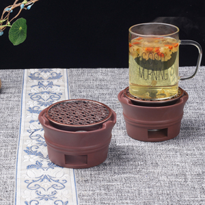 紫砂温茶炉蜡烛加热底座日式暖茶器陶瓷花茶温茶器功夫汤温汤炉座