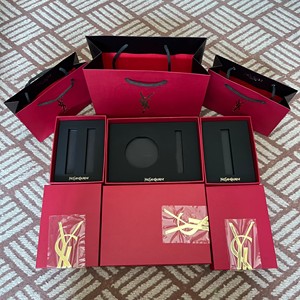 原版同款圣罗兰/YSL小金条1966口红盒包装空盒子礼袋五金浮雕礼盒