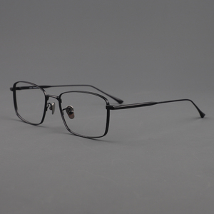 增永万年龟眼镜框男超轻钛架复古方形配高度近视眼镜架女 LEX纯钛