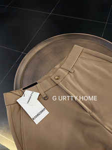 G URTTY HOME/【精梳40支拉伸变形丝】直筒宽松休闲九分西裤男士