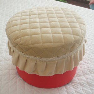 短毛绒夹棉四季通用圆形凳子罩登子罩套圆形桌套可定制坏凳子遮盖