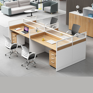 职员办公桌简约现代隔断屏风办公室卡座员工位椅组合财务桌家具