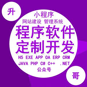 软件定制开发JAVA微信小程序设计ERP网页设计app开发X6办公小工具