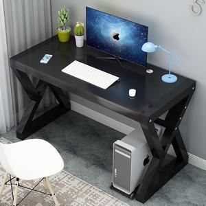 现代双人电竞简易家用台式电脑桌一体学生写字台单人组装办公书桌