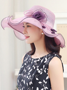 布塔夏季桑蚕丝帽子女防晒防紫外线太阳帽时尚可折叠大帽檐遮阳帽