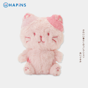 日本HAPiNS三花猫礼物送女友樱花猫咪毛绒玩具玩偶布偶