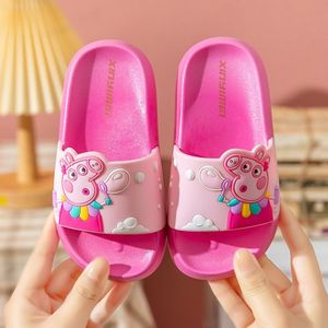 出口日本儿童拖鞋夏季女童女孩小猪佩奇室内防滑洗澡小童婴儿幼儿