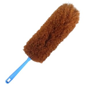 毛扫清洁可伸缩水洗长柄纤维鸡毛掸子家用不掉毛清洁刷扫灰尘软毛