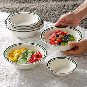 网红同款甜品碗火锅店刨冰糖水冰沙碗密胺小碗绿圈芋圆冰粉碗商用