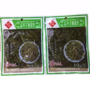 忘不了油菜苔瓶装腌制即食300克马鞍山特产咸菜批