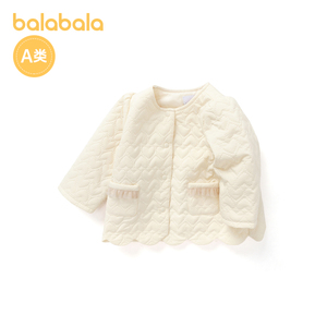巴拉巴拉女婴童外套春秋新款洋气柔软舒适薄棉上衣200322105002