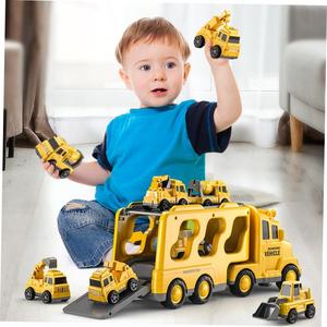TEMI Diecast Carrier Truck Toys Cars Engineering  Vehicles