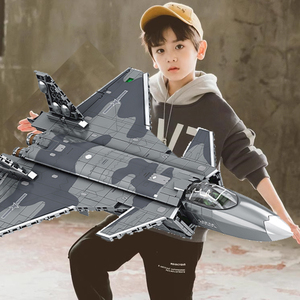 2024新款重型运输战斗飞机军事系列二战模型男孩益智拼装玩具积木