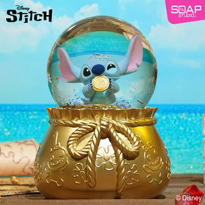 现货Soap Studio迪士尼史迪奇金币寻宝派对水晶球潮玩送礼摆件