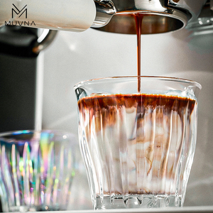 MUVNA慕威纳 意式咖啡玻璃杯Dirty澳白杯拿铁杯简约复古ins咖啡杯