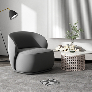 设计师2022年新款单人布艺客厅轻奢现代老虎椅卧室科技布沙发椅