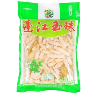 阿蓬江山椒味地牯牛2斤宝塔玉珠小包装200g袋泡菜蓬江玉珠即食菜