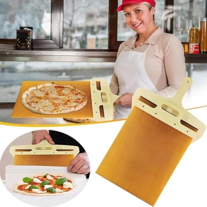 爆款披萨滑动铲Sliding Pizza Peel往复式面饼收纳板转移烘焙用具