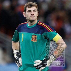 2010世界杯西班牙门将球衣 Spain jerseyl守门员足球服卡西利亚斯