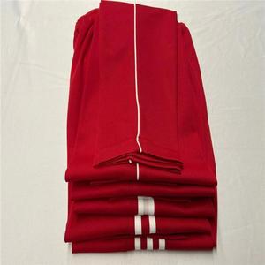 红色一条杠春夏校裤运动长裤中小学生双白条直筒校服裤一条宽杠校