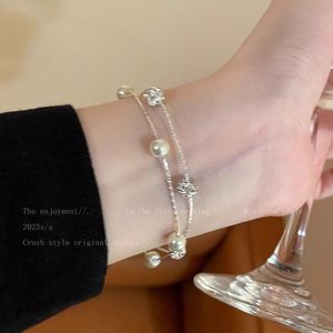 满天星双层2024新款珍珠手链女生轻奢小众设计高级手串气质手饰