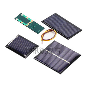 太阳能滴胶板多晶太阳能电池板12V5V6V充电池DIY发电板折叠光伏板