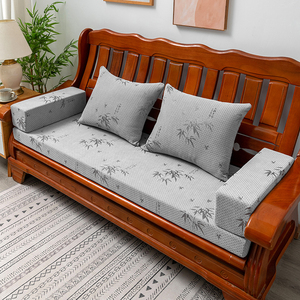 实木沙发坐垫中式木椅联邦椅坐垫加厚35D45D海绵垫子防滑可拆洗