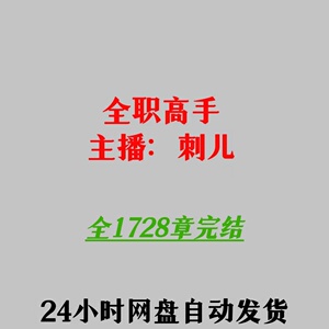 全职高手有声小说 刺儿演播mp3格式手机听书下载网盘发货已完结