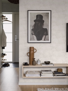瑞典欧式简约壁布Paula简约现代棕榈叶图案北欧客厅卧室背景墙纸