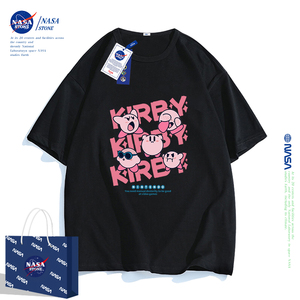 NASA星之卡比t恤女童短袖2024新款中大童装女孩纯棉半袖儿童夏装