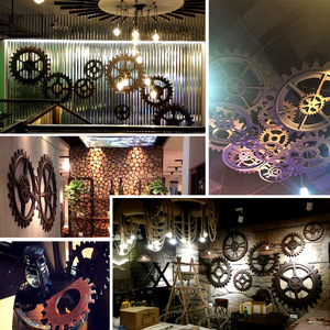复古工业风齿轮壁饰KTV酒吧餐厅咖啡馆个性创意墙面美式装饰壁挂