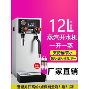 蒸汽开水机商用奶泡机开水器咖啡奶茶店设备多功能加热萃茶机定温