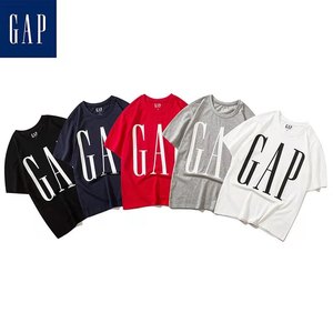 正品Gap短袖男女装logo印花春夏季纯棉半袖T恤情侣款宽松ins上衣