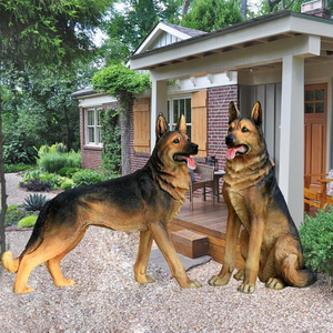 真狗摆件大号狼狗斑点金毛杜宾犬模型庭院家居摆设花园装饰雕塑