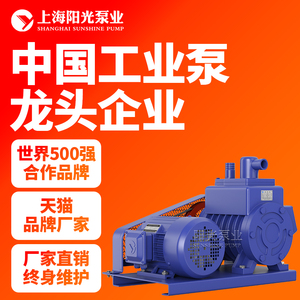 上海阳光泵业2X型双空旋片式铸铁旋片式真空泵自然冷真泵 定金