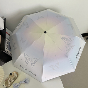 梦蝶-自动遮阳伞便携mini太阳伞晴雨两用ins折叠伞女防晒防紫外线