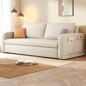 IKEA宜家科技布沙发床两用可折叠 小户型双人伸缩坐卧可储物多功