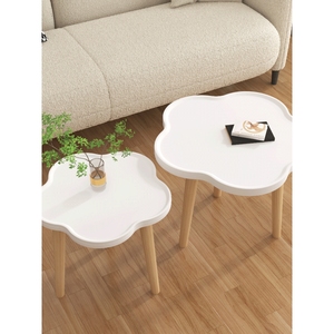IKEA宜家花朵奶油风小茶几北欧简约现代卧室客厅家用小桌子小户型