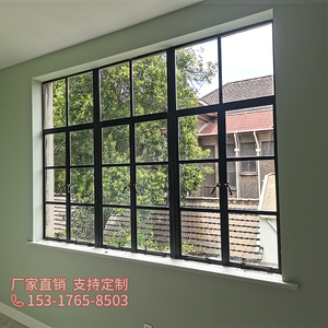 上海老钢窗铁艺格子铁艺门窗复古老式钢窗门窗老洋房别墅玻璃门窗