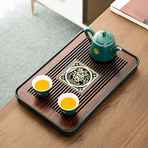 日式茶盘家用托盘干泡台耐高温泡茶壶小型茶海茶台沥水盘功夫茶具