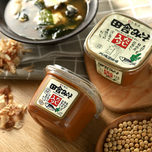 味增酱赤味噌日本原装进口鲣鱼昆布味增速食日式味增汤酱调味酱料