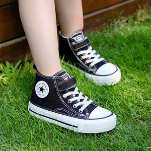 STAR匡威儿童高帮帆布鞋kids幼儿园室内男童布鞋女童夏季中大童鞋