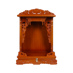 榆木佛龛家用壁挂式财神爷柜子实木神龛观音供奉桌小型供台供奉桌
