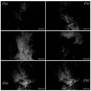 热气水蒸气烟雾流动热气腾腾水墨流动的雾气特效视频素材