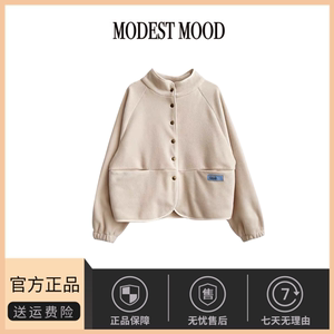 【现货】韩代东大门modest mood摇粒绒外套休闲男女宽松棉衣上衣